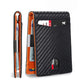 Black and orange 12-Card Slot Men&