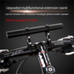 Blue 30cm Aluminum Bicycle Handlebar Extension Bracket – Multi-Functional Mount for Bike Accessories