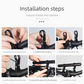 Black 30cm Aluminum Bicycle Handlebar Extension Bracket – Multi-Functional Mount for Bike Accessories