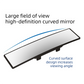 Wide-View Curved Interior Rearview Mirror – Anti-Glare, Anti-Fog, Easy Clip-On Installation