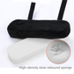 Black 2-Pack Chair Armrest Pad – Memory Foam Elbow Support Cushion for Office and Home Chairs