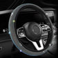 Colorful Crystal Rhinestone Steering Wheel Cover – Elastic Stretch Design with Full Diamond Embellishment