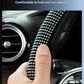 Bright pink Crystal Rhinestone Steering Wheel Cover – Elastic Stretch Design with Full Diamond Embellishment