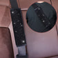 Champagne colour 7-Piece Car Interior Decoration Set – Crystal Rhinestone Steering Wheel Cover, Gear Shift Cover, Seat Belt Pads, Cup Coasters & Ignition Switch Cover