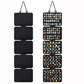Black Pin Storage Hanging Organizer – 5-Piece Removable Felt Board Display Rack for Brooches, Badges & Collectibles