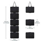 Black Pin Storage Hanging Organizer – 5-Piece Removable Felt Board Display Rack for Brooches, Badges & Collectibles
