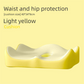 Yellow Ergonomic Memory Foam Seat Cushion – Coccyx Relief for Office, Car and Long Sitting