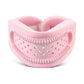 Pink Hollow Neck Support Brace – Ergonomic Cervical Collar with Breathable Design for Posture Correction and Daily Use
