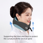 Double gray Memory Foam U-Shaped Travel Neck Pillow – Ergonomic Support for Airplane, Car, and Office Use