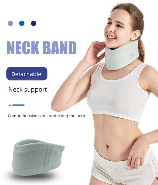 Removable Neck Support Brace – Lightweight Cervical Collar with Breathable Design for Posture Correction and Daily Use(Size:M)