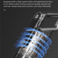 Black spray-painted model Wireless Stick Vacuum Cleaner with 14000Pa Suction, HEPA Filter & 350ml Water Tank for Wet Dry Cleaning, Ideal for Home Use