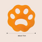 Floral orange 10-Pack Reusable Silicone Cat Paw Lint Remover for Clothes and Laundry, Double-Sided Sticky Cleaner for Pet Hair and Dust – Ideal for Home Use