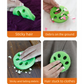 Floral green 10-Pack Reusable Silicone Cat Paw Lint Remover for Clothes and Laundry, Double-Sided Sticky Cleaner for Pet Hair and Dust – Ideal for Home Use