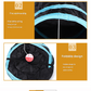 Black Straight-Through Cat Tunnel Play Set with Collapsible Design, Interactive Ball & Durable Fabric – Ideal for Indoor Cats to Exercise and Explore