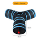 Black Y-shaped connector Cat Tunnel Play Set with Collapsible Design, Interactive Ball & Durable Fabric – Ideal for Indoor Cats to Exercise and Explore