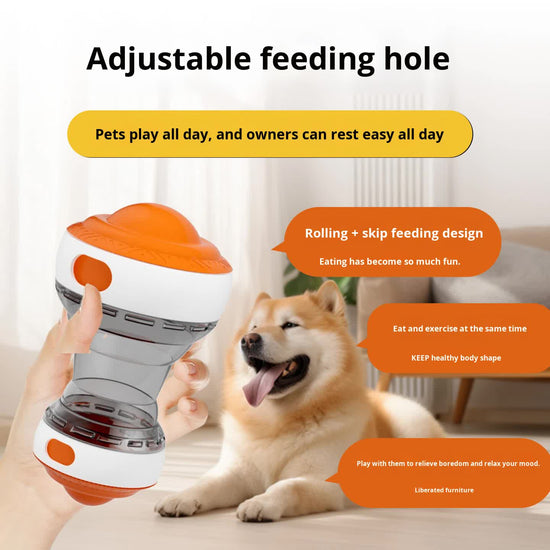 2-Pack orange Interactive Feeder Toy for Dogs and Cats with Slow Feeding Design, Durable ABS Material – Ideal for Mental Stimulation and Healthy Eating Habits