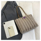 Black Faux Fur Tote Bag with Large Capacity, Soft Plush Material & Adjustable Handle – Stylish Shoulder Handbag for Women, Perfect for Daily Commute and Casual Wear