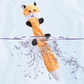 2-Pack Yellow raccoon Identical Plush Pet Toys with Squeaker – Durable Fur-Textured Chew Toys for Dogs, Ideal for Teething, Play & Stress Relief