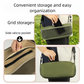 Black Portable Folding Backpack Stool with Carrying Case – Compact, Durable Outdoor Seat for Camping, Hiking, Fishing & Travel(small)