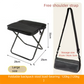 Black Portable Folding Backpack Stool with Carrying Case – Compact, Durable Outdoor Seat for Camping, Hiking, Fishing & Travel(large size)