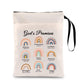Rainbow Zippered Book Sleeve with Printed Design – Waterproof Protective Cover for Books, Ideal for Readers and Students with Extra Pocket & Carry Strap