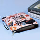 Daisy Zippered Book Sleeve with Printed Design – Waterproof Protective Cover for Books, Ideal for Readers and Students with Extra Pocket & Carry Strap