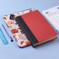 Dog Zippered Book Sleeve with Printed Design – Waterproof Protective Cover for Books, Ideal for Readers and Students with Extra Pocket & Carry Strap
