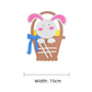 5-Pack rabbit Easter EVA Craft Basket Kit – DIY Creative Art & Craft Supplies for Kids, Perfect for Parent-Child Activities and Holiday Decorations