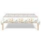 Easter Party Decoration Set – Floral Bunny Tablecloth 137x274cm + Happy Easter Banner, Spring-Themed Decor for Festive Gatherings