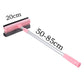 Pink Home Window Cleaner – Adjustable Aluminum Alloy Glass Scraper with Dual-Sided Sponge and Rubber Blade, Easy-to-Use Window Cleaning Tool