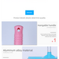 Blue Home Window Cleaner – Adjustable Aluminum Alloy Glass Scraper with Dual-Sided Sponge and Rubber Blade, Easy-to-Use Window Cleaning Tool