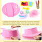 Yellow DIY Easter Hat Craft Kit – Kids’ Handmade Decoration Set with Accessories for Easter Parties, School Activities and Home Crafts