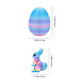 3-Piece Black-to-purple gradient Easter Surprise Egg Set – Identical Interactive Figurines with Hinged Shell, Collectible Holiday Display Toy