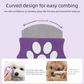 Olive green Pet Grooming Comb – Fine-Toothed Flea Remover with Non-Slip Grip for Cats and Dogs