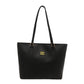 Black Large Capacity Tote Bag – Vintage-Style Shoulder Handbag for Daily Use & Office Commute