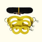 2-Pack yellow Small Mammal Harness Set – 6 Pcs (S/M/L ×2) + 2×1.5m Leashes for Secure Outdoor Handling