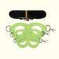 2-Pack Apple green Small Mammal Harness Set – 6 Pcs (S/M/L ×2) + 2×1.5m Leashes for Secure Outdoor Handling