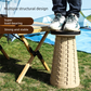 Adjustable Folding Stool – Portable, Height-Regulatable Seat with Carry Bag for Outdoor Use