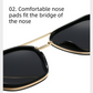 Transparent grey sheet Rectangular Sunglasses – Classic Frame Design with Adjustable Nose Pads for Daily Wear