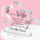 Interlocking Puzzle-Shaped Desktop Decor – 10.5cm Square Display Piece for Home or Gifting(Wife)