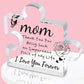 Interlocking Puzzle-Shaped Desktop Decor – 10.5cm Square Display Piece for Home or Gifting(Mom)