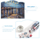 2 PCS 150-Piece Mini Puzzle in Reusable Tube – Compact Jigsaw for Home or Travel, Frame Not Included(136-Wheat Fields and Cypress Trees)