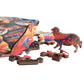 Irregular-Shaped Puzzle – A3 Size (33×43cm), 210-Piece Design, 4mm Thickness, Compact Packaging(Petal Teddy)
