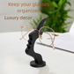 Black and white two pieces Desktop Eyeglass Holder – Minimalist Design for Home or Office, Stable Display Stand with Rounded Base
