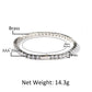 Silver Single-Row Zircon Bracelet – 4mm Wide, Brass Base with Secure Clasp, AAA+ Stones for Everyday Wear