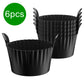 Black Silicone Egg Poaching Mold – 6-Pack, Heat-Resistant, with Side Handles for Air Fryer, Oven, Microwave and Multi-Cooker Use