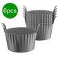 Grey Silicone Egg Poaching Mold – 6-Pack, Heat-Resistant, with Side Handles for Air Fryer, Oven, Microwave and Multi-Cooker Use