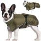Blue Dog Winter Jacket – Warm, Windproof & Waterproof Pet Coat with Fleece Lining and Reflective Strips for Cold Weather(Size: 3XL)