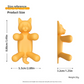 2-Pack Silicone Sponge Holder – Bear and Cat Shaped Dish Rack for Sink, Soap & Scrubber Storage