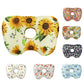 Sunflower Hollow Ear Support Pillow – Adjustable Side Sleep Neck Cushion with PP Cotton Filling and Breathable Fabric